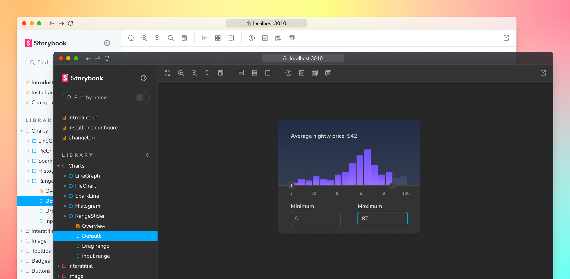 Light and dark modes