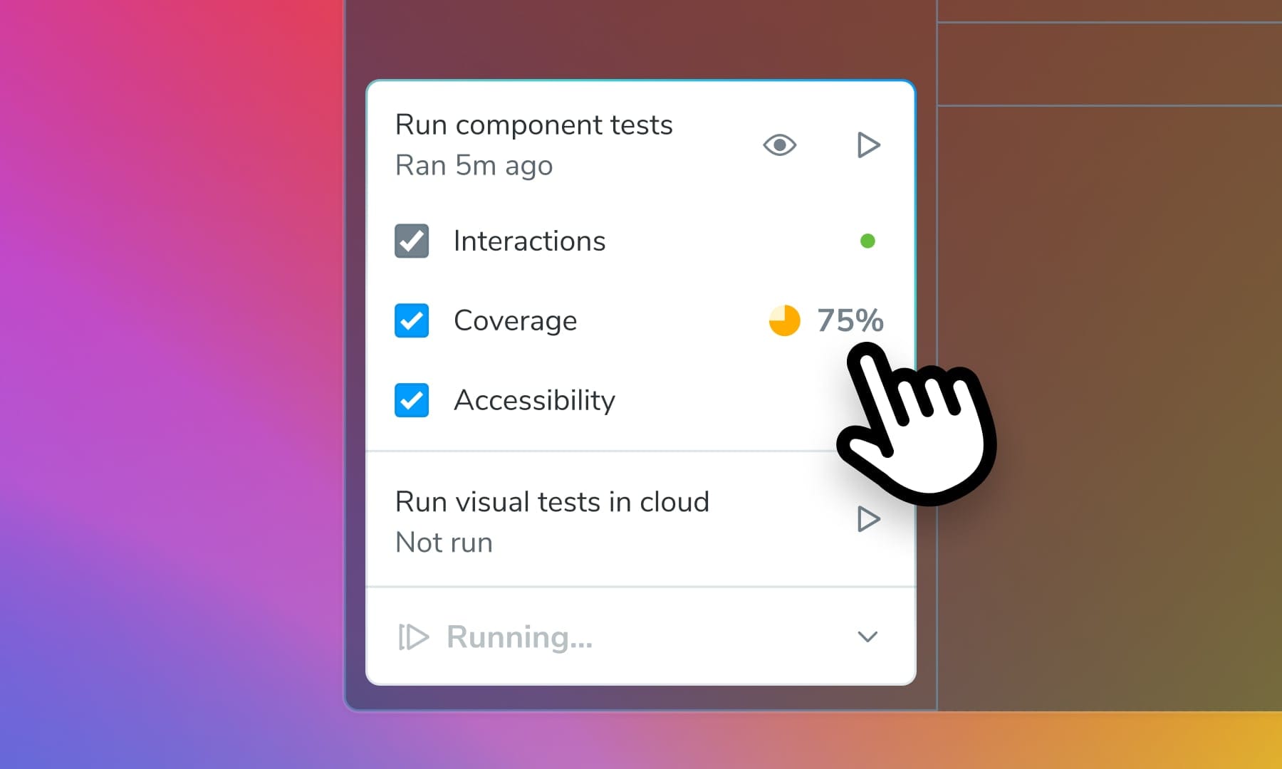 Frontend test coverage with Storybook 9